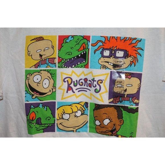 Nickelodeon White Rugrats Size‎ Large T-shirt - Picture 2 of 4